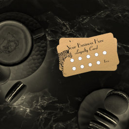 Elegante Gold- und Black Jaguar Loyalty Card Treuekarte