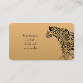 Elegante Gold- und Black Jaguar Loyalty Card Treuekarte (Rückseite)