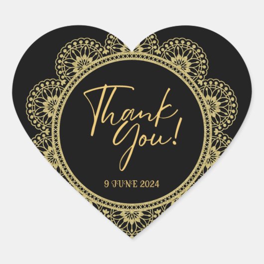 Elegante Gold- und Black Stickers (Vorderseite)