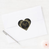Elegante Gold- und Black Stickers (Umschlag)