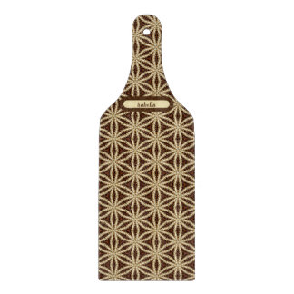 Elegante Gold und Brown Star Anise Schneidebrett