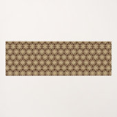 Elegante Gold und Brown Star Anise Yogamatte (Rückseite (Horizontal))