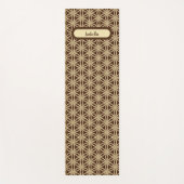 Elegante Gold und Brown Star Anise Yogamatte (Vorderseite)
