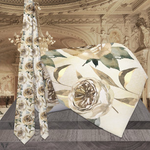 Elegante Gold- und Grün-Hochzeit Krawatte