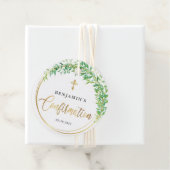 Elegante Gold- und Grünbestätigung Geschenkanhänger (Beispiel)