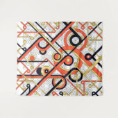 Elegante Gold- und Grüne Mauer Wandteppich (Vorderseite (Horizontal))