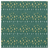 Elegante Gold- und Grünlandschaft Stoff (Nahaufnahme)