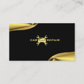 Elegante Gold- und schwarze Visitenkarte (Vorderseite)