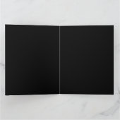 Elegante Gold- und Schwarze Weihnachtsbaumen Karte (Innenseite)