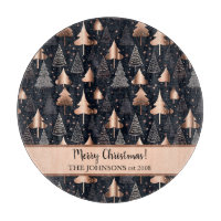 Elegante Gold- und Schwarze Weihnachtsbaumen