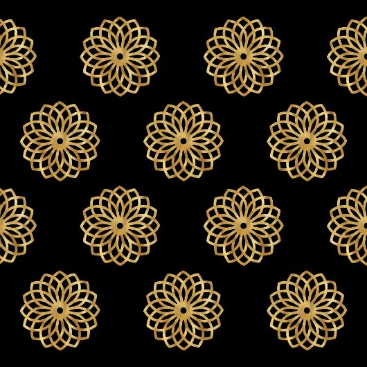 Elegante Gold- und Schwarze Weihnachtsbaumen Seidenpapier