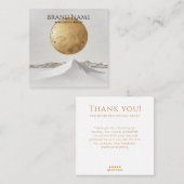 Elegante Gold Venus Earring Display Quadratische Visitenkarte (Vorne/Hinten)