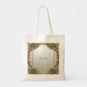 Elegante Gold Verziert Tote Bag Tragetasche