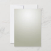 Elegante Gold Verzierte RSVP-Karte RSVP Karte (Rückseite)