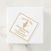 Elegante Gold Veterinary School Graduation Party Geschenkanhänger (Beispiel)