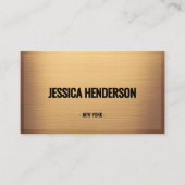Elegante Gold-Visitenkarte Visitenkarte (Vorderseite)
