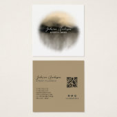 Elegante Gold Watercolor Abstrakte Profie-Karte (Vorne & Hinten)