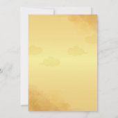 Elegante Gold Wedding Einladung - Customizable Des (Rückseite)