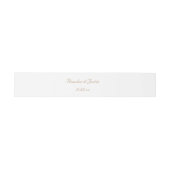 Elegante Gold Wedding Invitation Band (Flach)