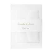 Elegante Gold Wedding Invitation Band (Vorderseite Beispiel)