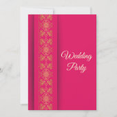 Elegante Gold Wedding Invitation Card Einladung (Vorderseite)