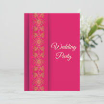 Elegante Gold Wedding Invitation Card