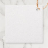 Elegante Gold Wedding Welcome Bag Geschenkanhänger (Rückseite)