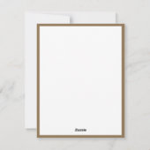 Elegante Gold Weihnachtsbaum Weihnachtsfeiertage W Feiertagskarte (Rückseite)