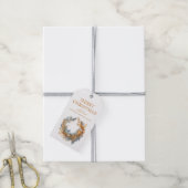 Elegante Gold Weihnachtsmann Custom Geschenkanhänger (Mit Garn)