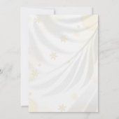 Elegante Gold & White Christmas Tree Einladung (Rückseite)