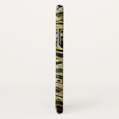 Elegante Gold & White Diamonds Abstrakte Wirbel Case-Mate iPhone Hülle (Hinten/Rechts)