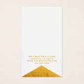 Elegante Gold White Imitats Foil Jewelry Display C (Rückseite)