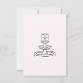 Elegante Gold & White Save the Date Card (Rückseite)