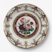 Elegante Gold Wildblume Blumenzwiebeln Keramik Hoc Pappteller (Vorderseite)