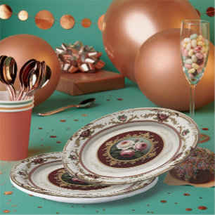 Elegante Gold Wildblume Blumenzwiebeln Keramik Hoc Pappteller