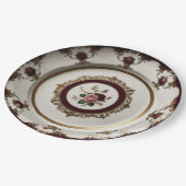 Elegante Gold Wildblume Blumenzwiebeln Keramik Hoc Pappteller (Schrägansicht)