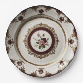 Elegante Gold Wildblume Blumenzwiebeln Keramik Hoc Pappteller (Vorderseite)