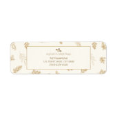 Elegante Gold Winter Blätter (Vorne)