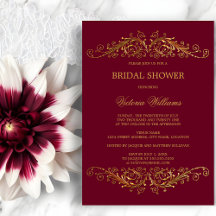 Elegante Gold Wirbel Burgund Weinkultur und Erde