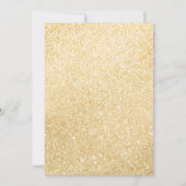 Elegante Goldballons im Black 21. Geburtstag Party Einladung (Rückseite)