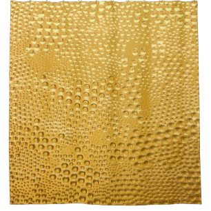 Elegante Goldblasen Glitzer Texture Duschvorhang