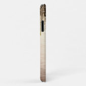 Elegante goldbraune Tropfen Glitzer Monogramm Case-Mate iPhone Hülle (Hinten/Rechts)