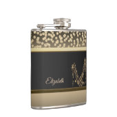 Elegante Golddiamanten, hohe Absätze - Personalisi Flachmann (Rechts)