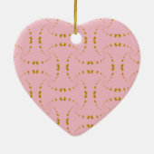 Elegante Golddots Keramik Ornament (Hinten)