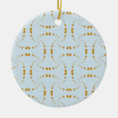 Elegante Golddots Keramikornament (Vorne)