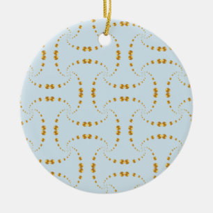 Elegante Golddots Keramikornament