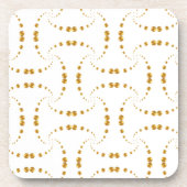 Elegante Golddots Untersetzer (Vorderseite)