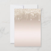 Elegante Golddusche geschlechtsneutrale Babydusche Einladung (Rückseite)