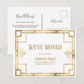 Elegante Golden Art Deco Festival - Martha Argeric Postkarte (Vorne/Hinten)