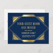 Elegante Golden Art Deco Festival - Martha Argeric Postkarte (Vorne/Hinten)